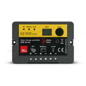 Regolatore di carica PWM 12/24Vdc 10A con timer